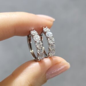 Pırlanta 1,72 Ct Halka Küpe KP03068