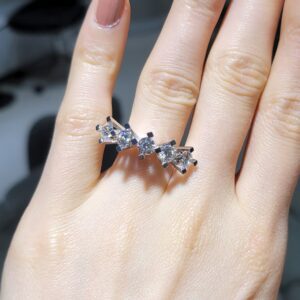 Pırlanta 1,82 Ct D Renk GIA Sertifikalı Beştaş Yüzük YZ10837