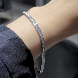 Pırlanta 2,16 Ct Baget Kesim Suyolu Bileklik KR00970