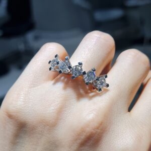 Pırlanta 2,50 Ct HRD Sertifikalı Beştaş Yüzük YZ10849