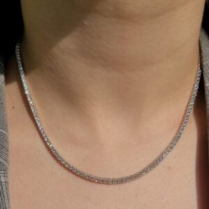 Pırlanta 3,91 Ct Yarım Suyolu Gerdanlık GR00477