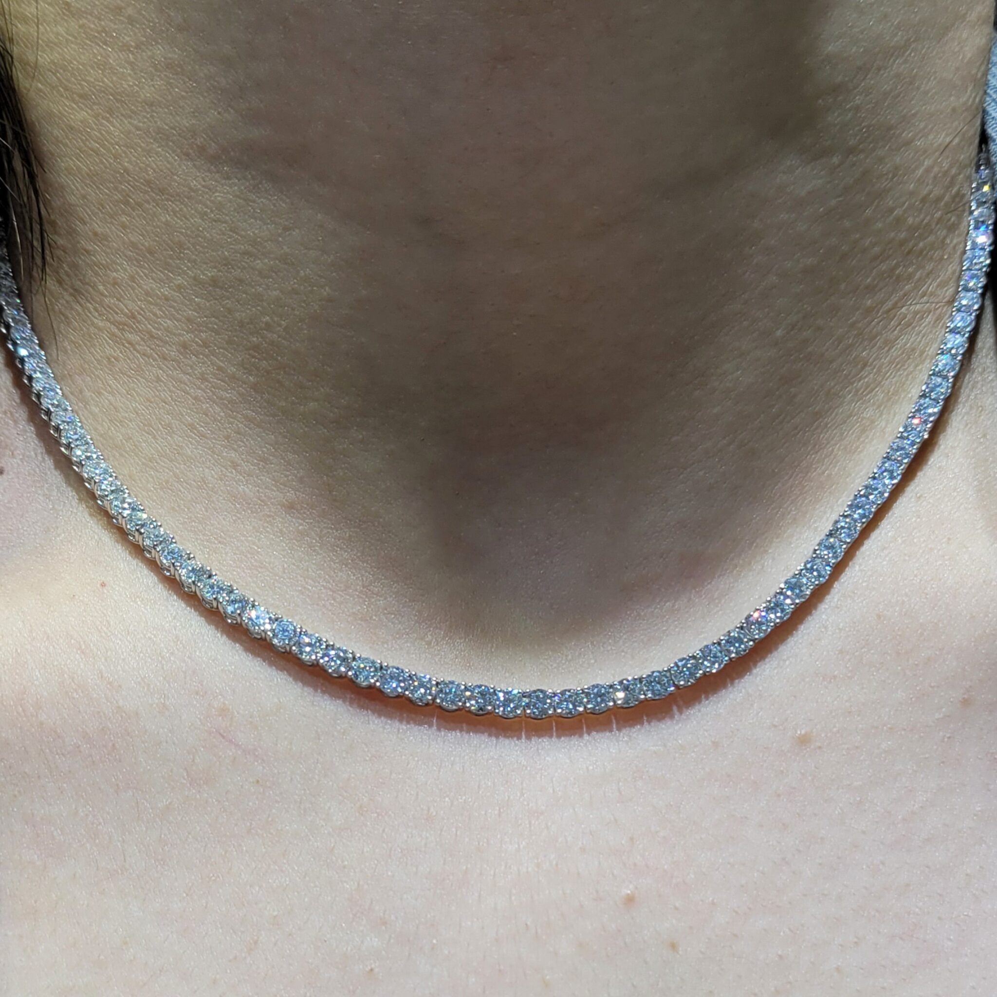 Pırlanta 8,32 Ct Suyolu Gerdanlık GR00475