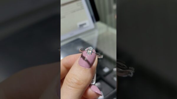 0.54 Ct GIA-Certified Oval Solitaire Diamond Ring product video