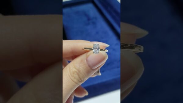 Pırlanta 0,70 Ct GIA Sertifikalı D Renk Oval Tektaş Yüzük ürün videosu