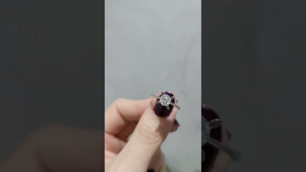 0.72 Ct D-Colour HRD-Certified Solitaire Diamond Ring product video