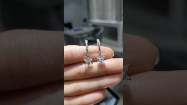 0.81 Ct Drop Diamond Earrings product video