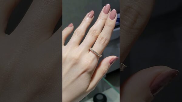 0.90 Ct Rose Baguette Eternity Diamond Ring product video