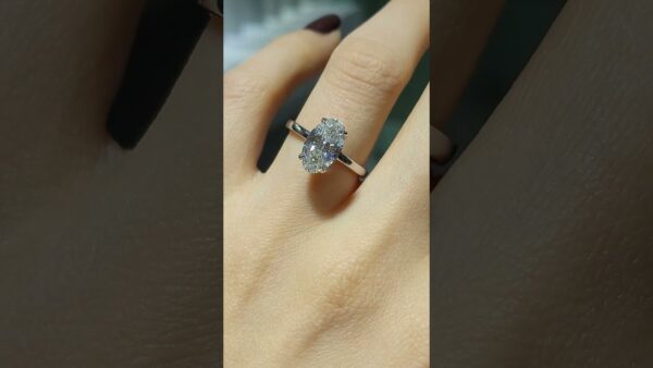 Pırlanta 2,00 Ct Oval Tektaş Yüzük ürün videosu