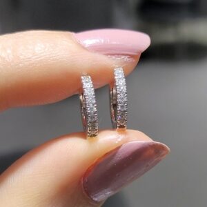 Pırlanta 0,18 Ct Halka Küpe KP02996