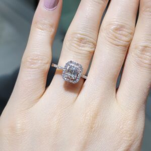 Pırlanta 0,57 Ct Baget Yüzük YZ10879