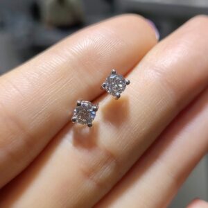 Pırlanta 0,61 Ct HRD Sertifikalı Tektaş Küpe KP02499