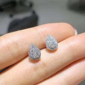 Pırlanta 0,65 Ct Damla Coronet Küpe KP02675