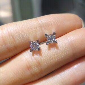 Pırlanta 0,80 Ct GIA Sertifikalı Tektaş Küpe KP02602