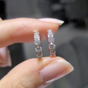 Pırlanta 0,91 Ct Halka Küpe KP03109