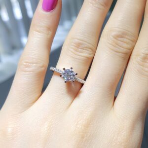 Pırlanta 0,93 Ct HRD Sertifikalı D Renk Tektaş Yüzük YZ10888