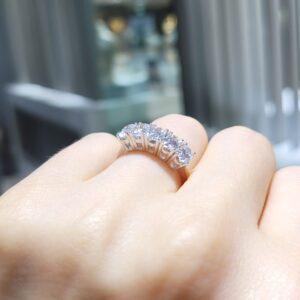Pırlanta 1,53 Ct HRD Sertifikalı Oval Beştaş Yüzük YZ10934-2