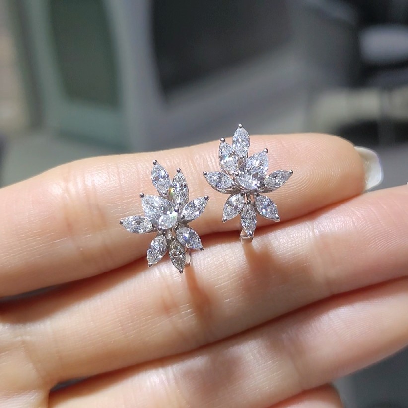 Pırlanta 2,98 Ct Markiz Küpe KR00975