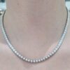 Pırlanta 3,09 Ct Kare Tırnak Suyolu Gerdanlık GR00484