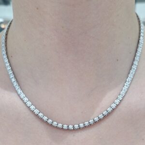 Pırlanta 3,09 Ct Kalın Tırnak Suyolu Gerdanlık GR00484