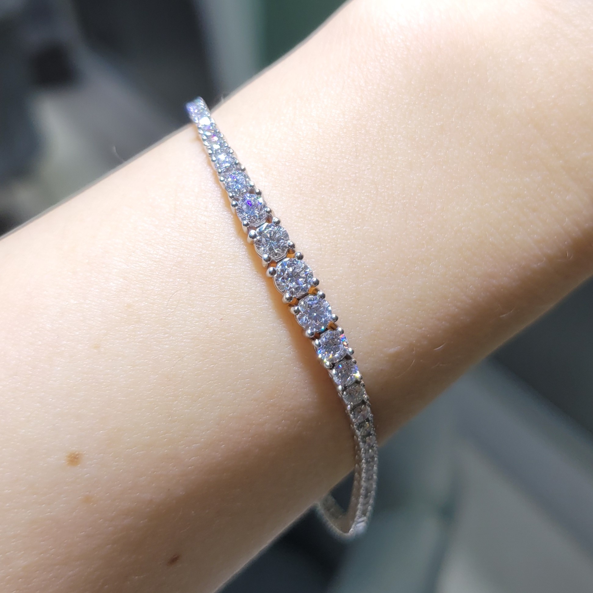 Pırlanta 3,62 Ct Süzme Bileklik BL01500