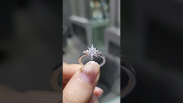 0.21 Ct Star Diamond Ring product video