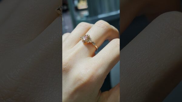 0.52 Ct Diamond & Morganite Ring product video