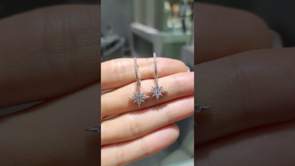 0.55 Ct Star Diamond Earrings product video