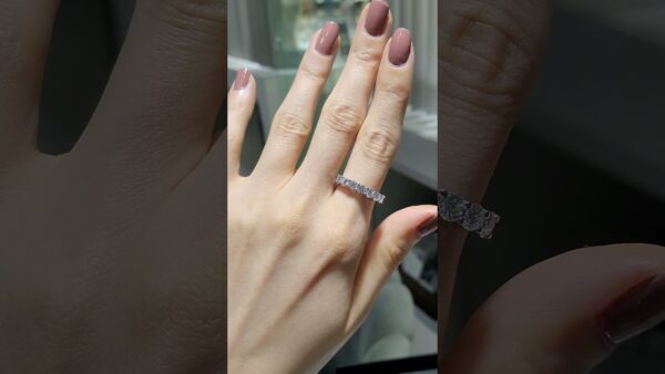 1.26 Ct HRD-Certified Half-Eternity Diamond Ring product video