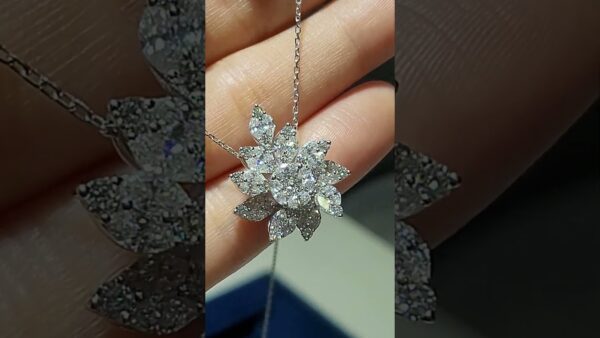 2.34 Ct Marquise-Cut Diamond Necklace product video