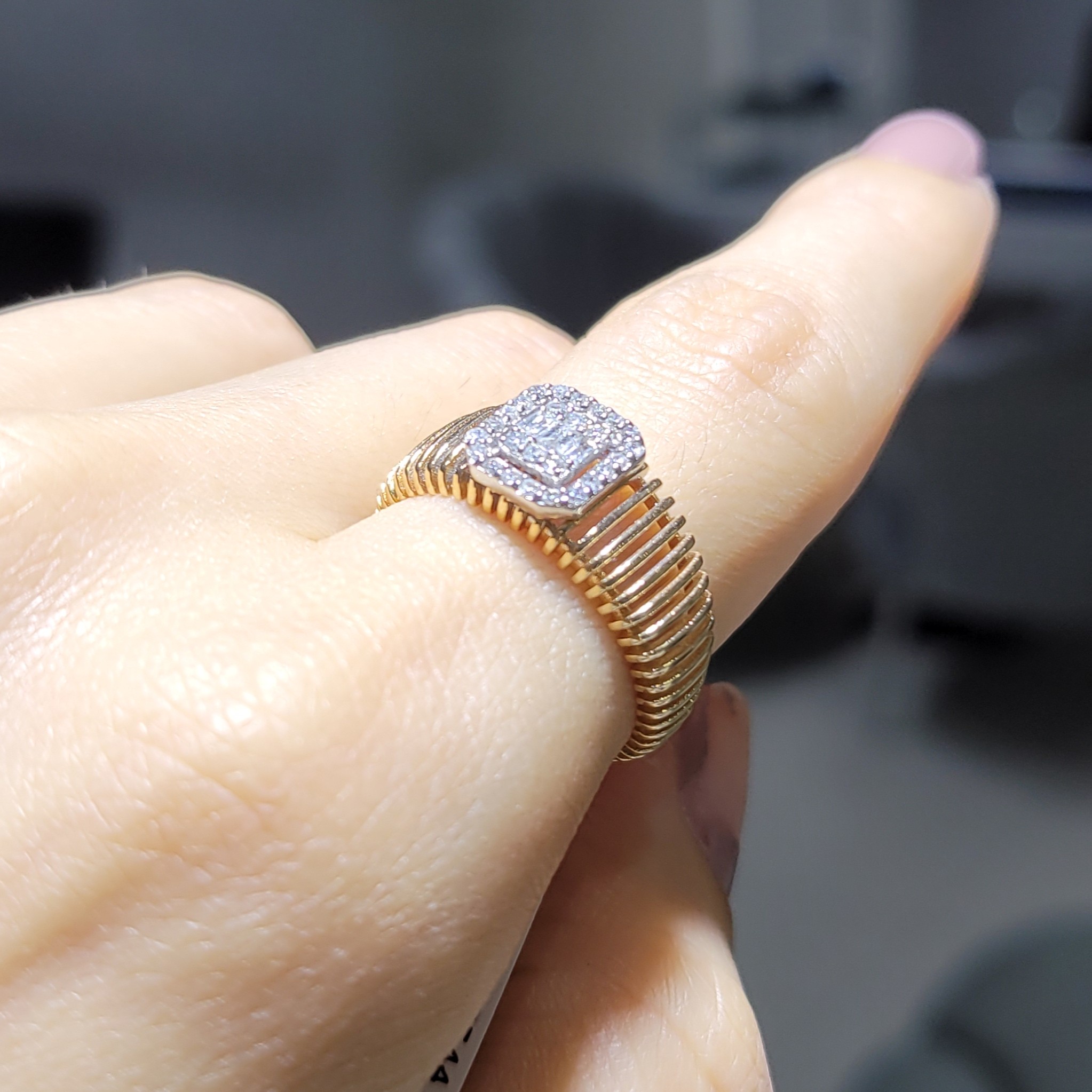 Pırlanta 0,26 Ct Baget Yüzük KR00998-2