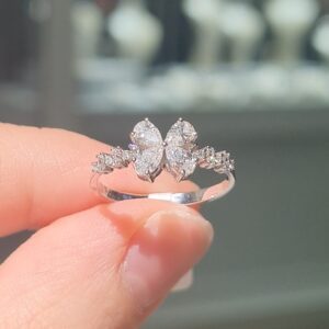 Pırlanta 0,59 Ct Damla Kesim Yüzük YZ10975
