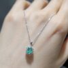 Pırlanta 0,62 Ct Pırlanta & Zümrüt Kolye KL03050