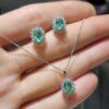Pırlanta 0,62 Ct Pırlanta & Zümrüt Kolye KL03050-2
