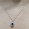 Pırlanta 0,78 Ct Pırlanta & Safir Kolye ZL03254