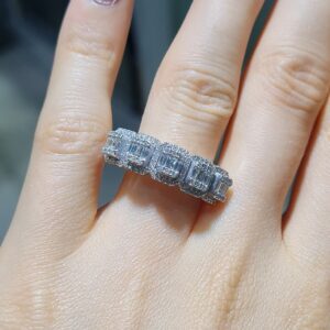 Pırlanta 0,89 Ct Baget Yüzük KR01011
