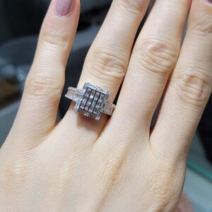 Pırlanta 1,12 Ct Baget Yüzük KR00999