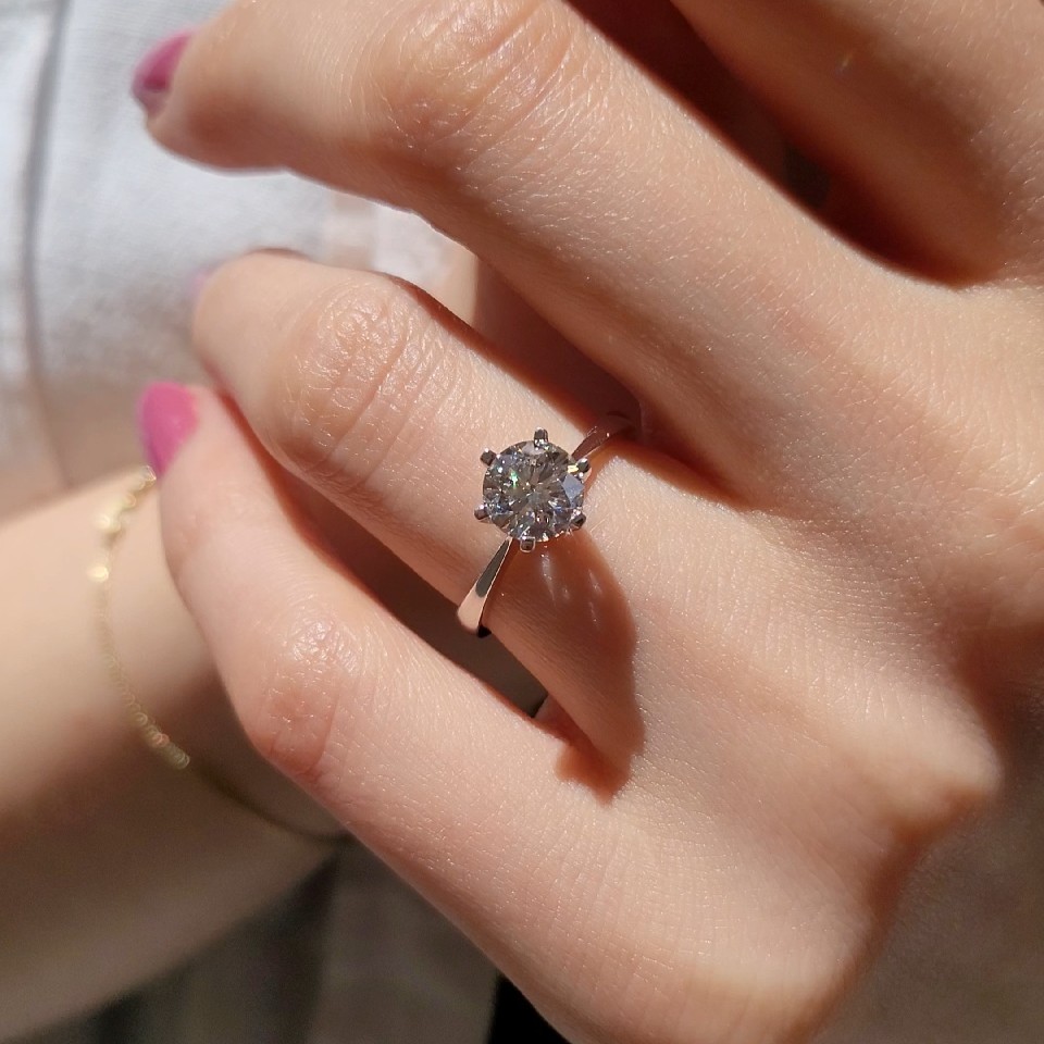 Pırlanta 1,13 Ct HRD Sertifikal Tektaş Yüzük YZ10680-2