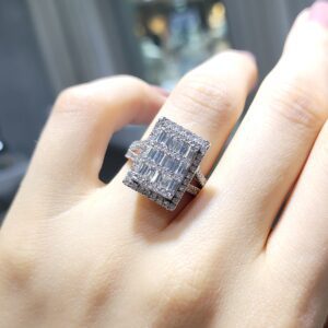 Pırlanta 1,67 Ct Baget Yüzük KR00997