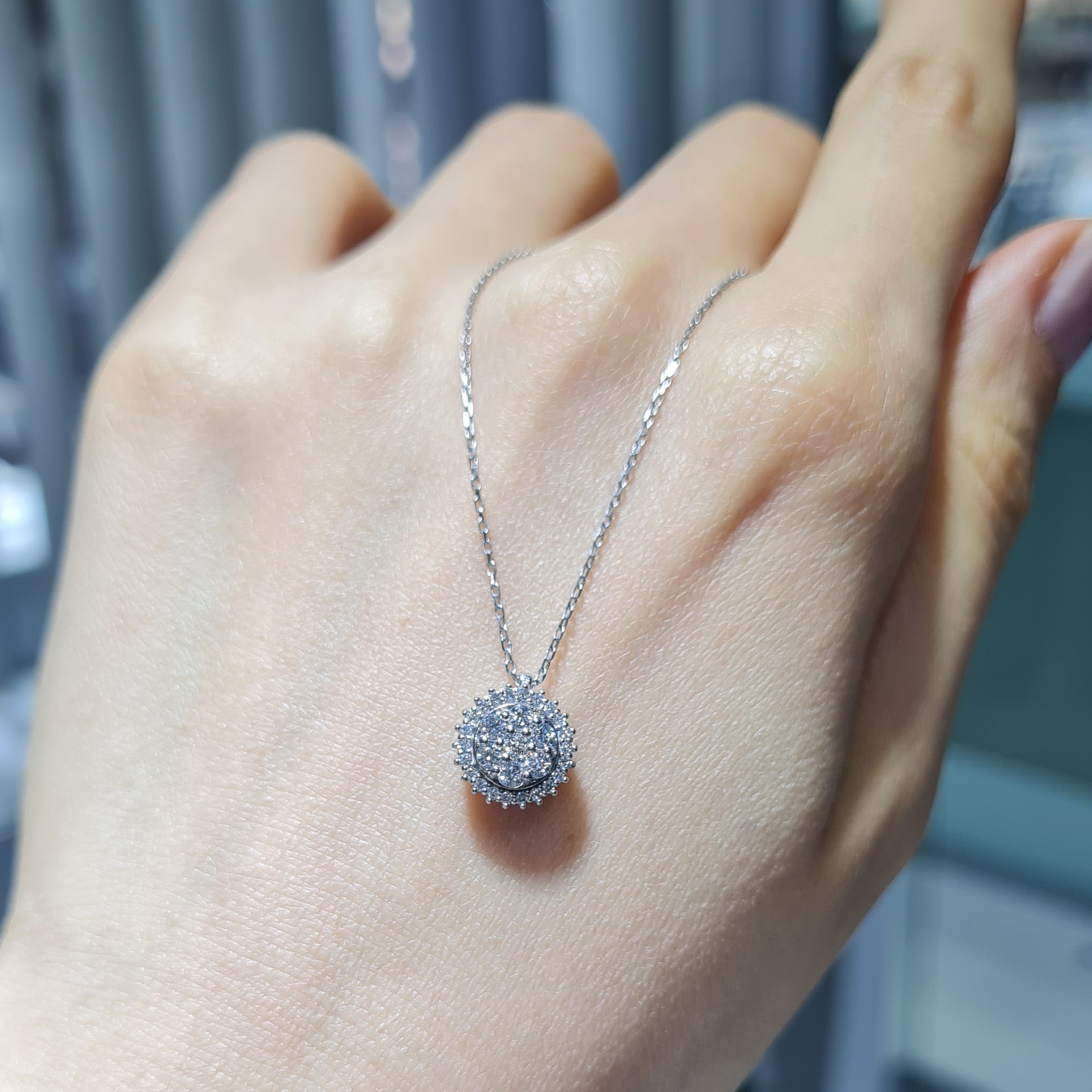 Pırlanta 0,33 Ct Coronet Kolye ZL03249