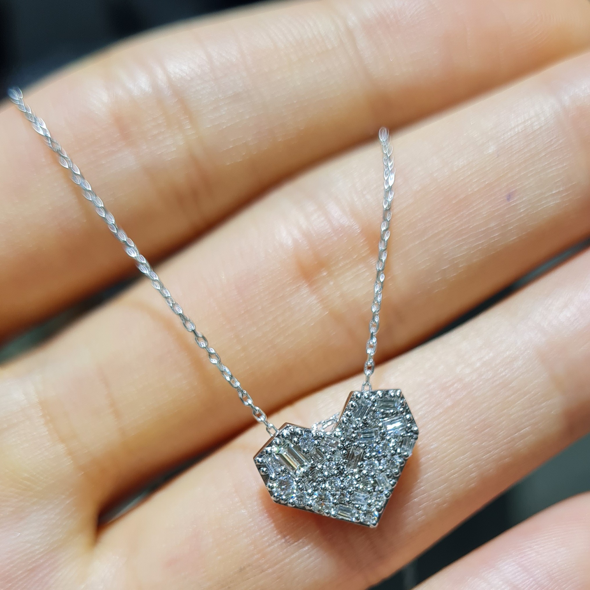 Pırlanta 0,33 Ct Kalp Kolye KL03060