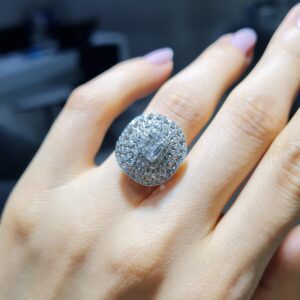 Pırlanta 1,10 Ct Baget Yüzük YZ11075