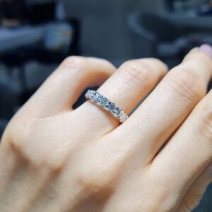 Pırlanta 1,14 Ct Kalın Tırnak Yarımtur Yüzük YZ11085