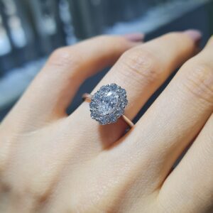 Pırlanta 1,51 Ct GIA Sertifikalı Oval Tektaş Yüzük YZ11076