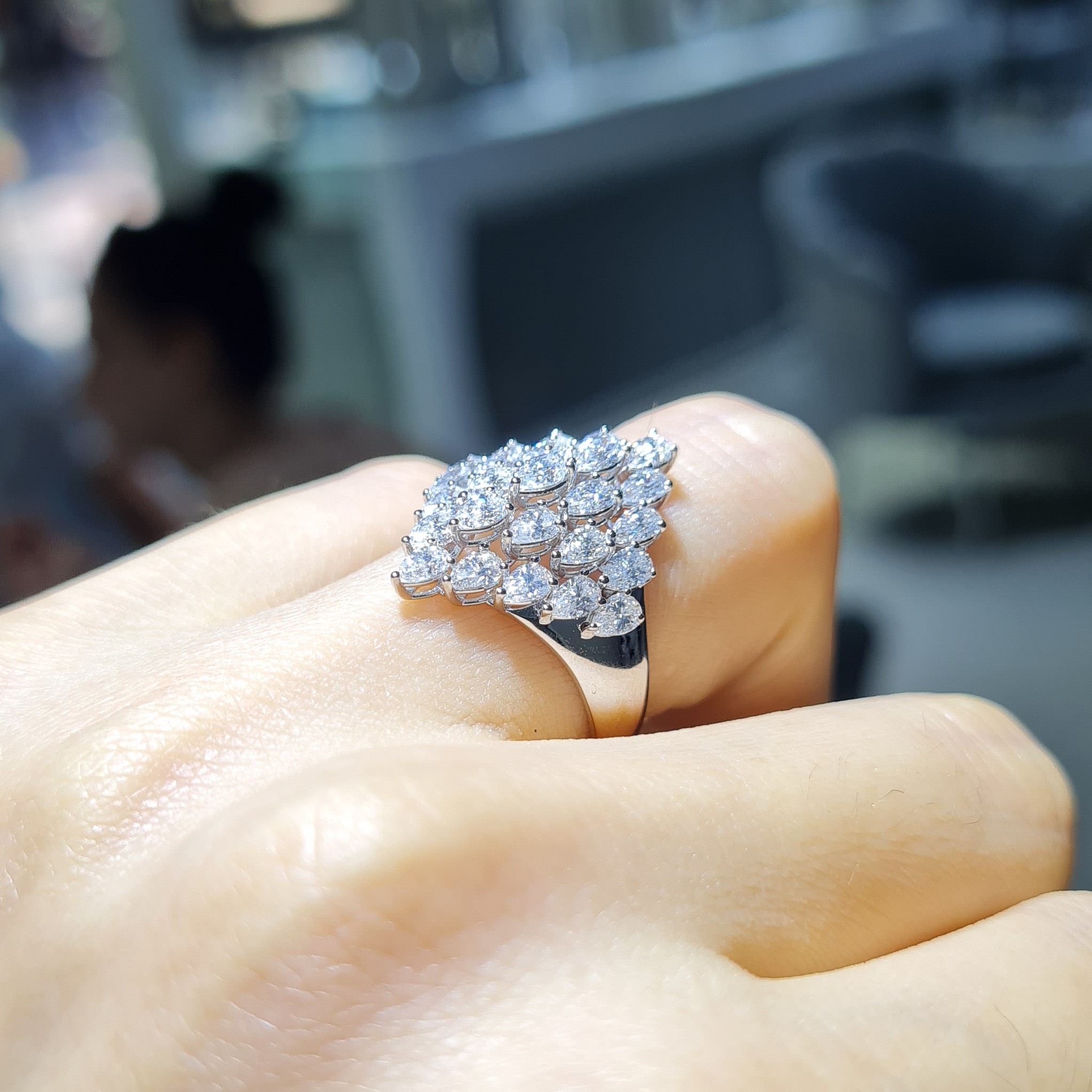 Pırlanta 2,14 Ct Damla Yüzük YZ11073-2