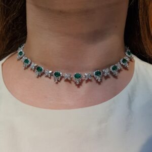 Pırlanta 33,86 Ct Pırlanta & Zümrüt Gerdanlık ZL03275