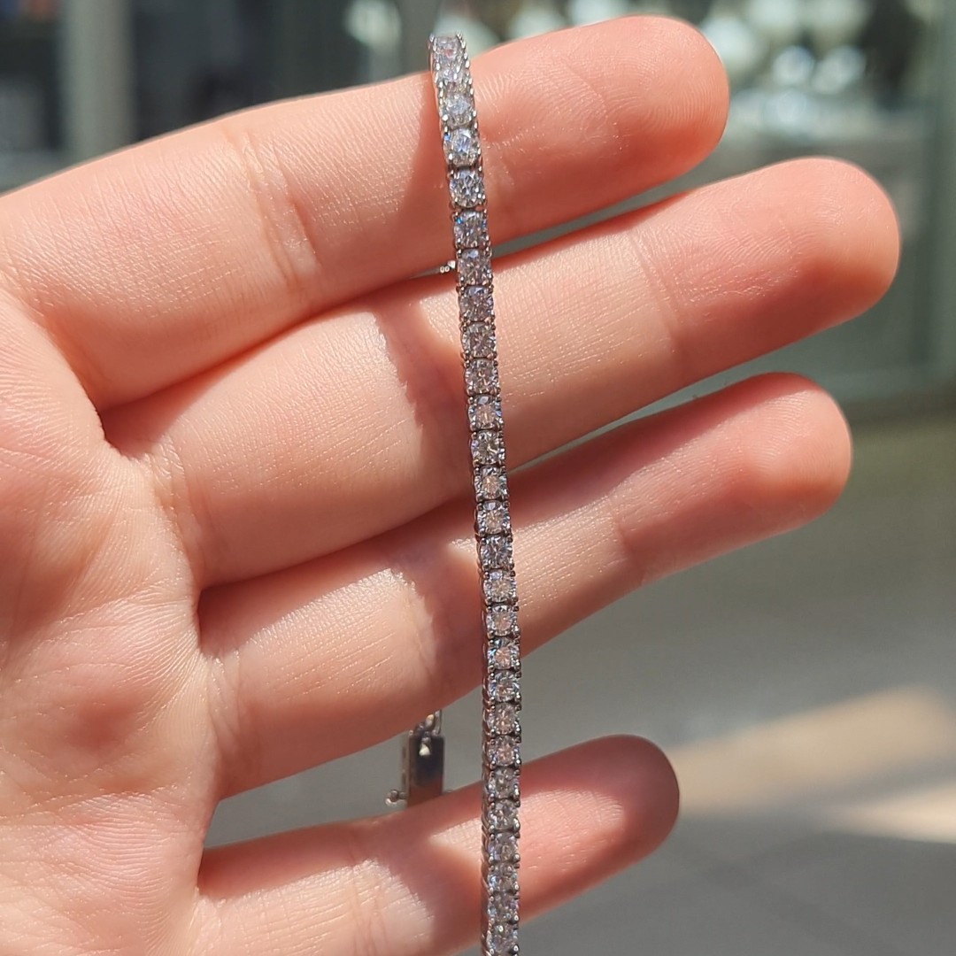 Pırlanta 5,39 Ct Suyolu Bileklik BL01514