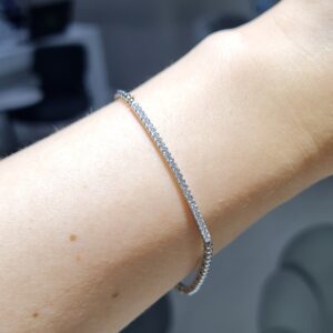 Pırlanta 0,29 Ct Yarım Suyolu Bileklik BL01450