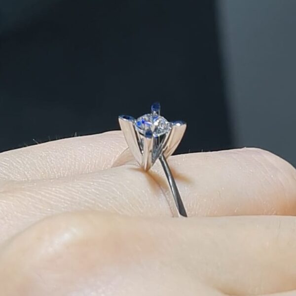 Pırlanta 0,46 Ct GIA Sertifikalı Tektaş Yüzük YZ11106-2