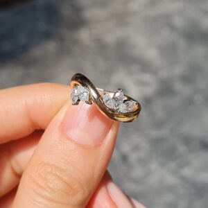 Pırlanta 0,69 Ct Markiz Yüzük KR01036
