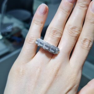 Pırlanta 0,87 Ct Baget Yüzük KR01034